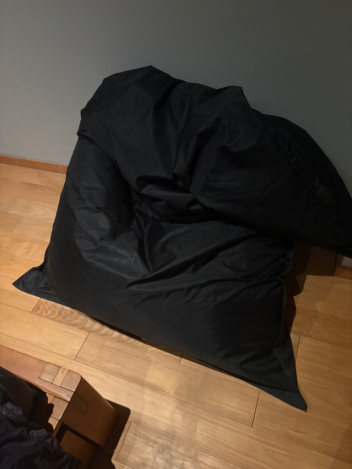 Big Georges style fat boy., Enlèvement, Utilisé, Noir, Pouf