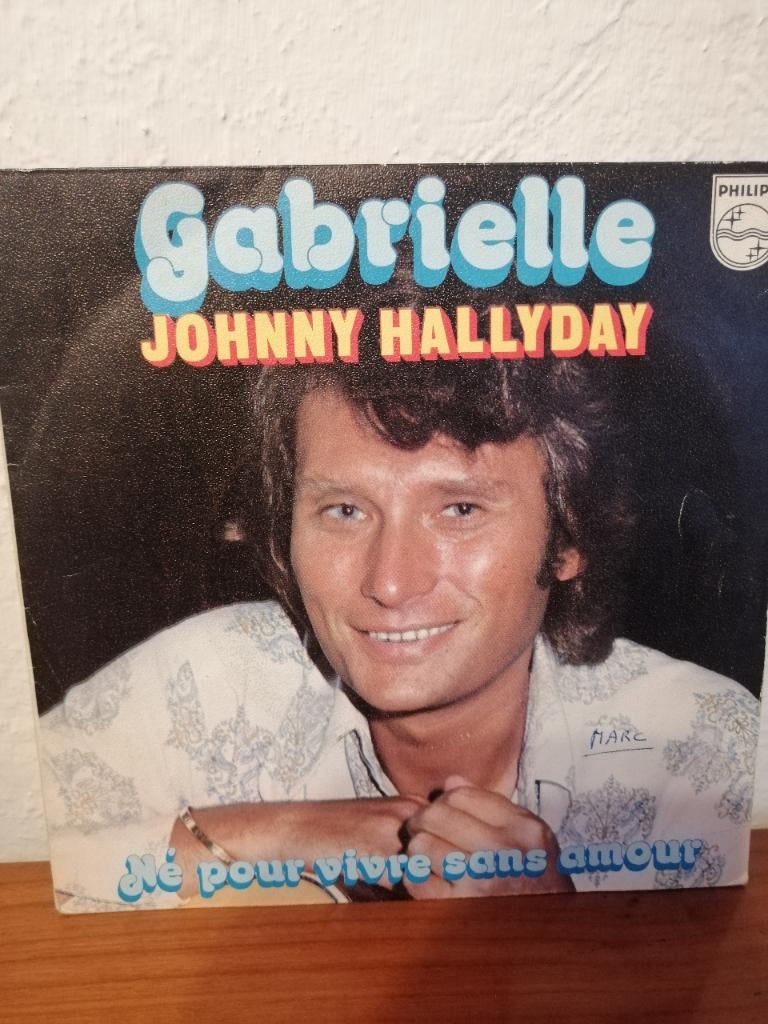Vinyle Johnny Hallyday 45 tours Gabrielle, Enlèvement