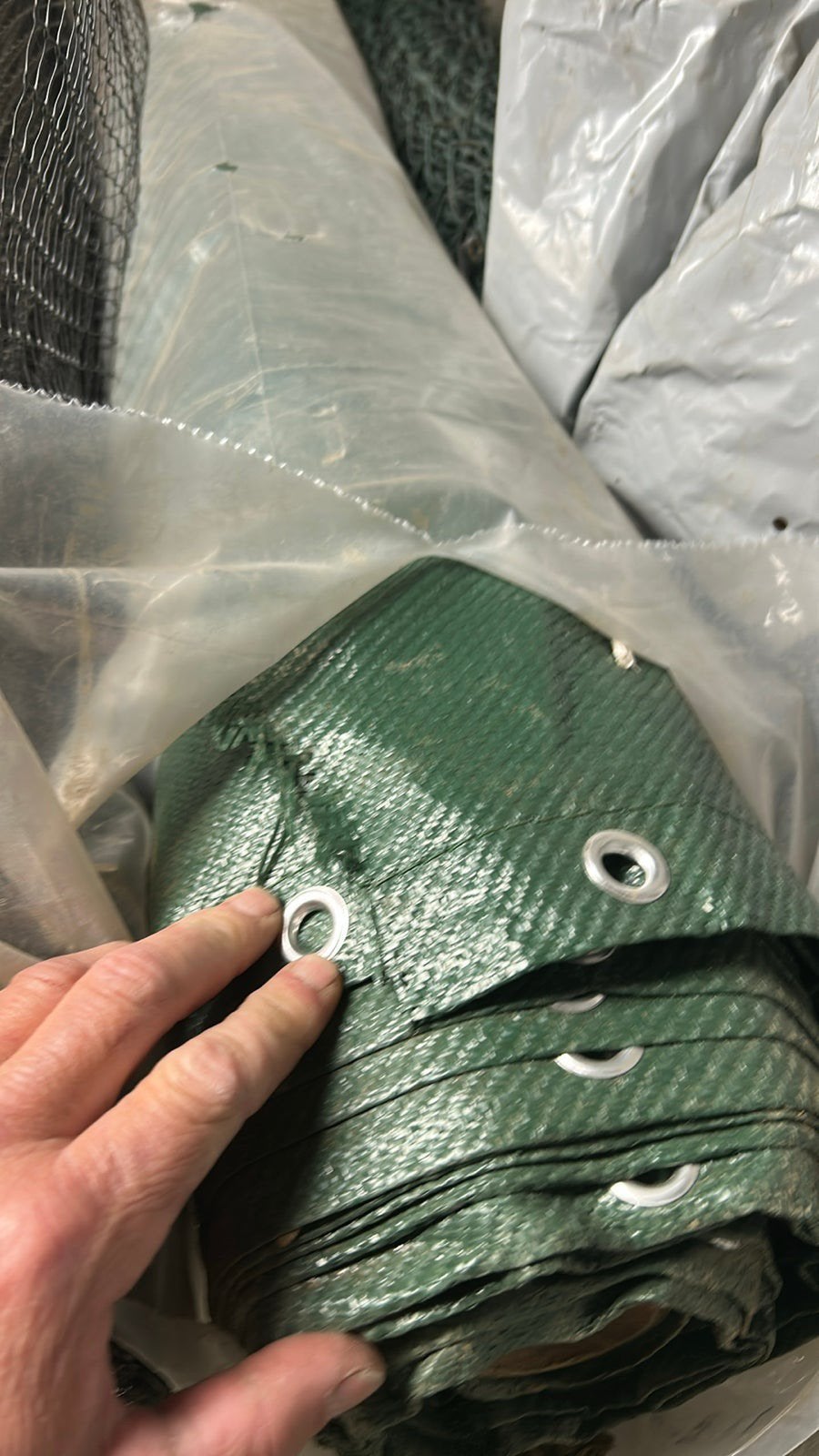 Groene zichtdoek voor omheining, Tuin en Terras, Tuinschermen, Ophalen, Zo goed als nieuw