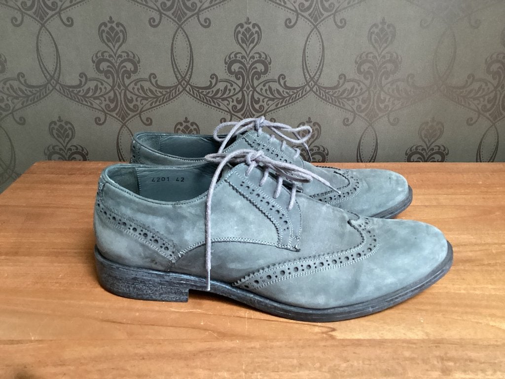 Herenschoenen 42 grijs, Kleding | Heren, Overige kleuren, Ophalen of Verzenden, Zo goed als nieuw, Veterschoenen