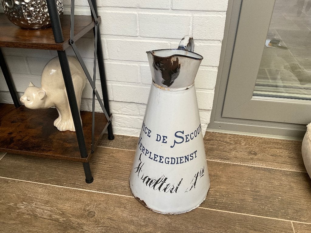 Antieke email waterkan verpleegpost Haaltert, Antiek en Kunst, Ophalen of Verzenden