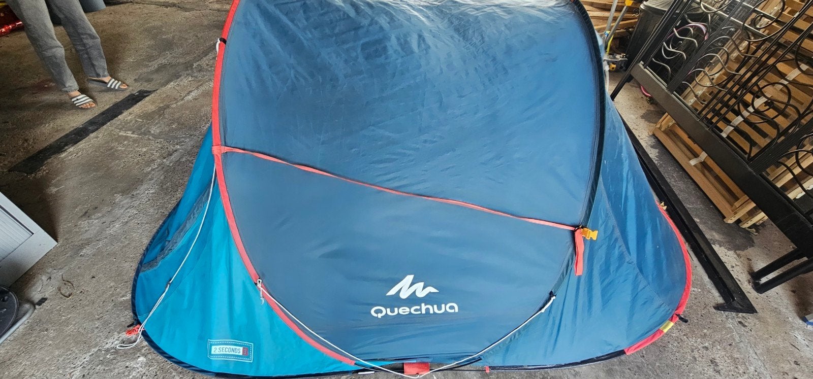 Quechua pop-up tent Decathlon 3 personen, Caravanes & Camping, Tentes, Enlèvement, Utilisé, Jusqu'à 3