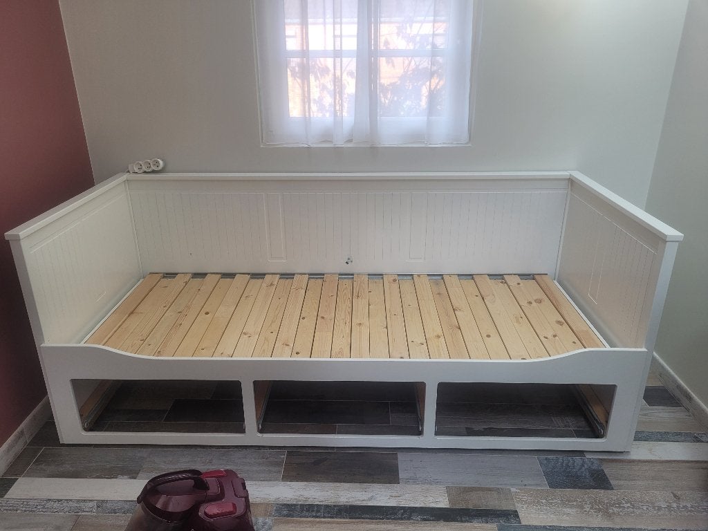 Lit banquette 2 places (ikea), Maison & Meubles, 90 cm, 210 cm, Enlèvement, Utilisé