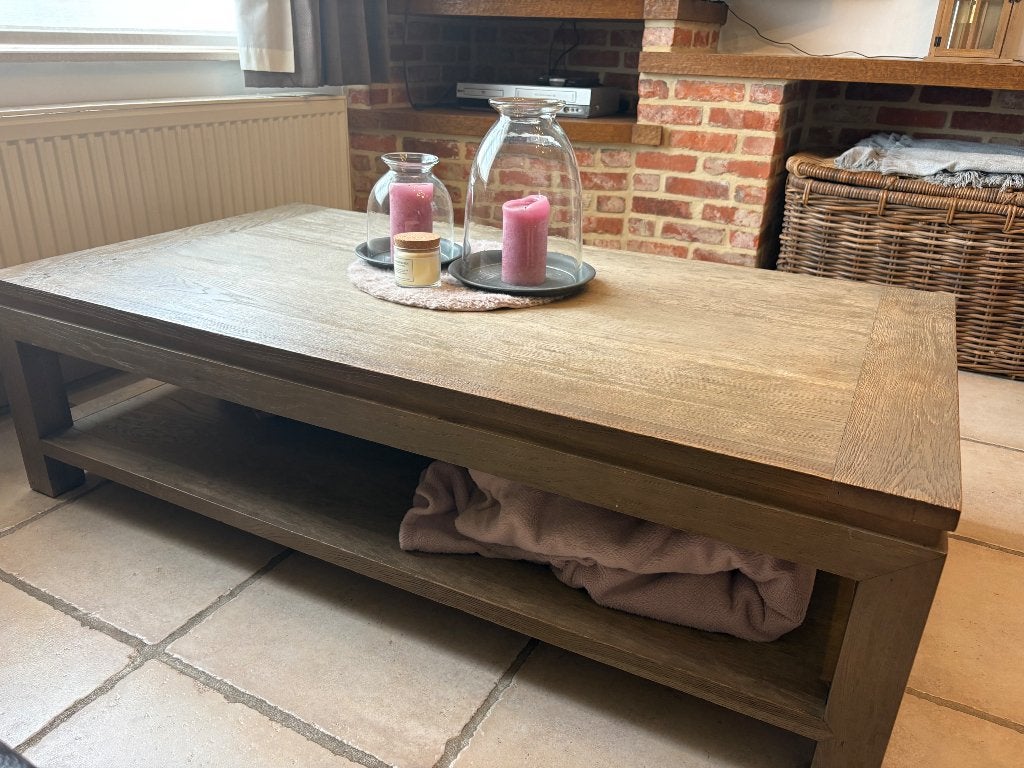Salontafel in teak, Teck, 100 à 150 cm, Enlèvement, Utilisé