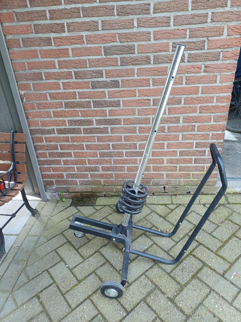 Monzana Velgboom mobiel zwart aluminium tot 225mm, Ophalen, Gebruikt