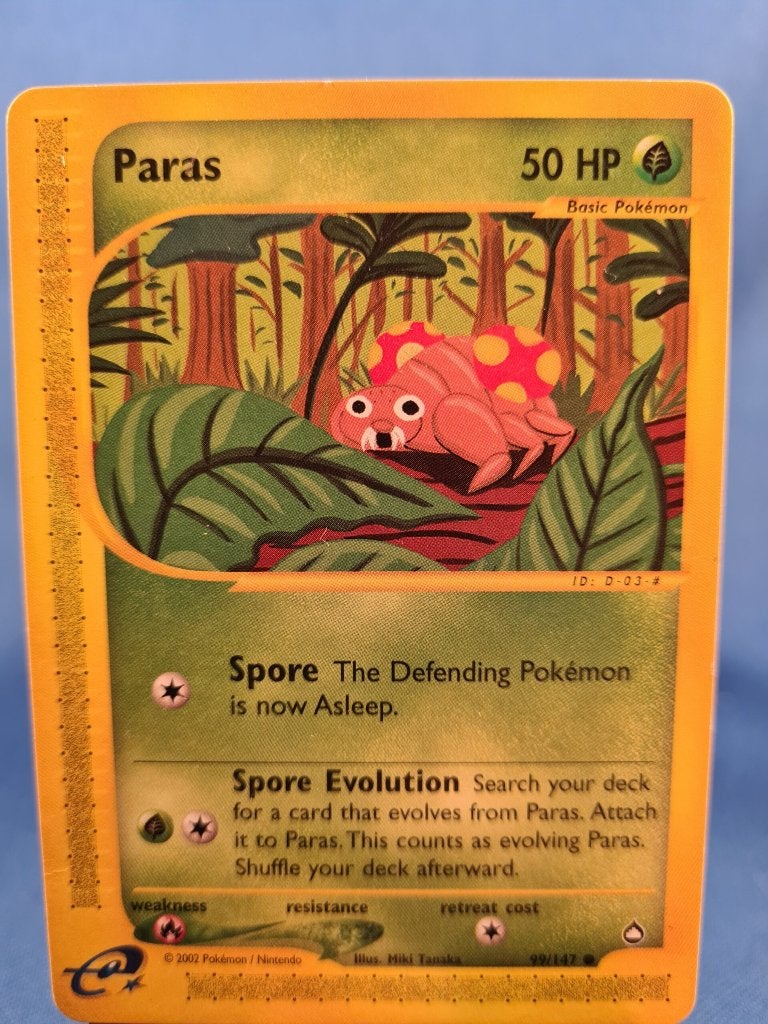 Paras 99/147 - Aquapolis, Hobby en Vrije tijd, Verzamelkaartspellen | Pokémon, Gebruikt, Verzenden