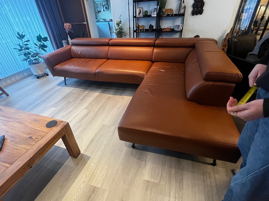 Lederen hoeksalon, Enlèvement, Comme neuf, Cuir
