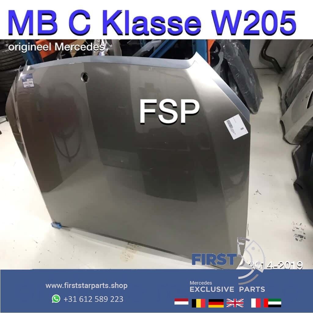 W205 motorkap Mercedes C Klasse 2014-2019 grijs origineel, Utilisé, -, Capot moteur, -