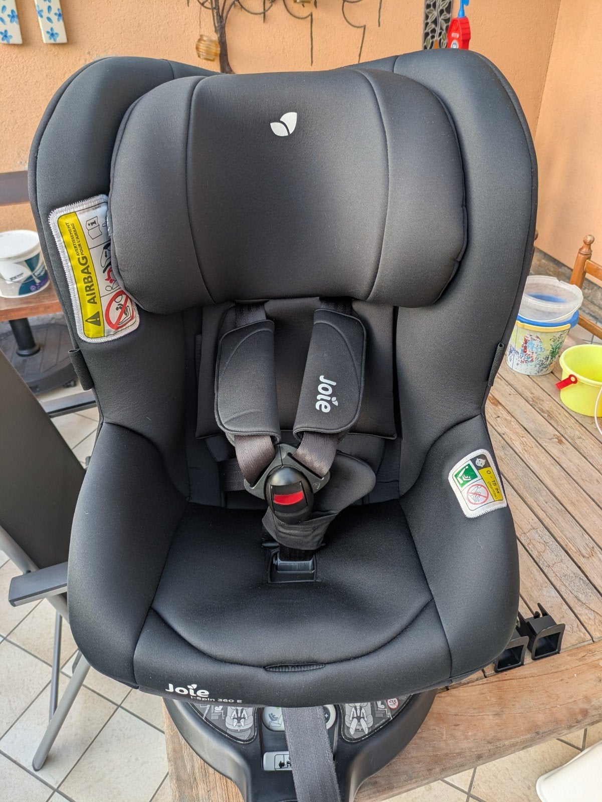 Joie ispin 360 autostoel in zeer goede staat met hoes, Ophalen, Zo goed als nieuw, Overige merken, Isofix