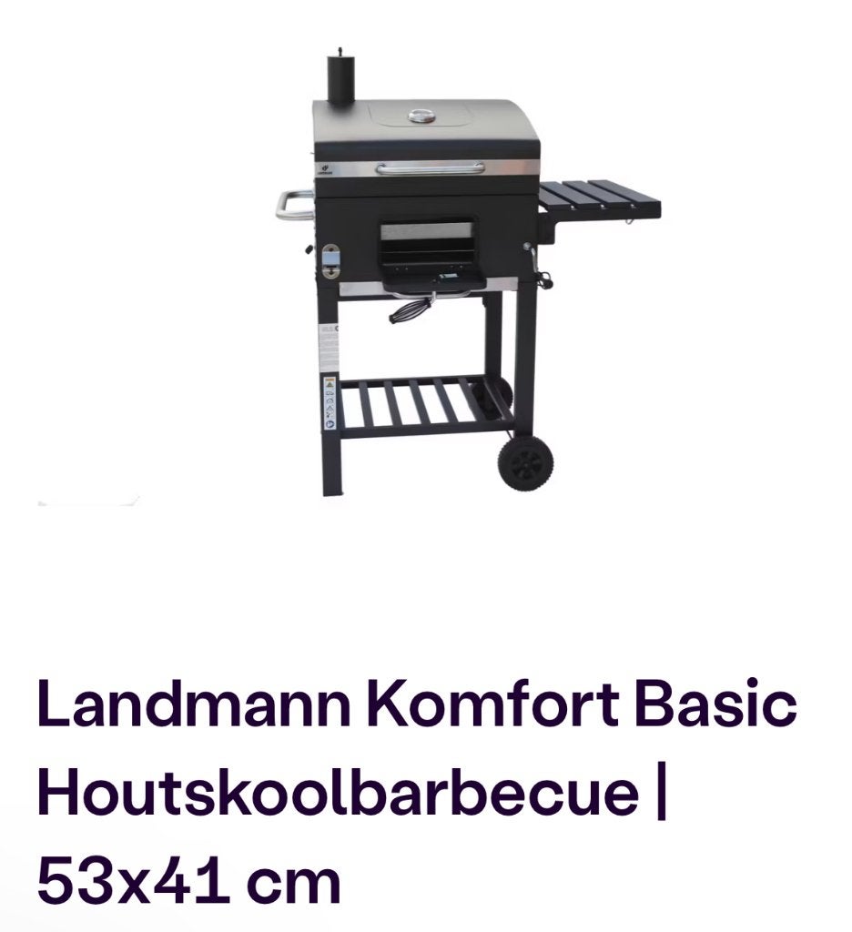 Houtskool BBQ, Tuin en Terras, Ophalen, Nieuw, Landmann