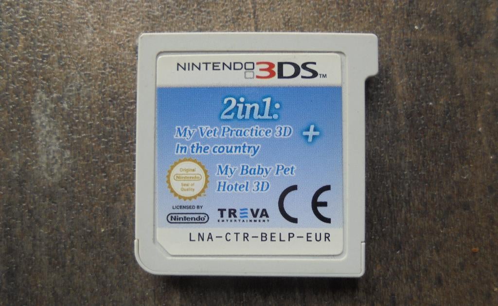 2in1 My Vet Pratice & Bed Pet Hotel 3D voor 3DS (zie foto's), Consoles de jeu & Jeux vidéo, Jeux | Nintendo 2DS & 3DS, Enlèvement ou Envoi