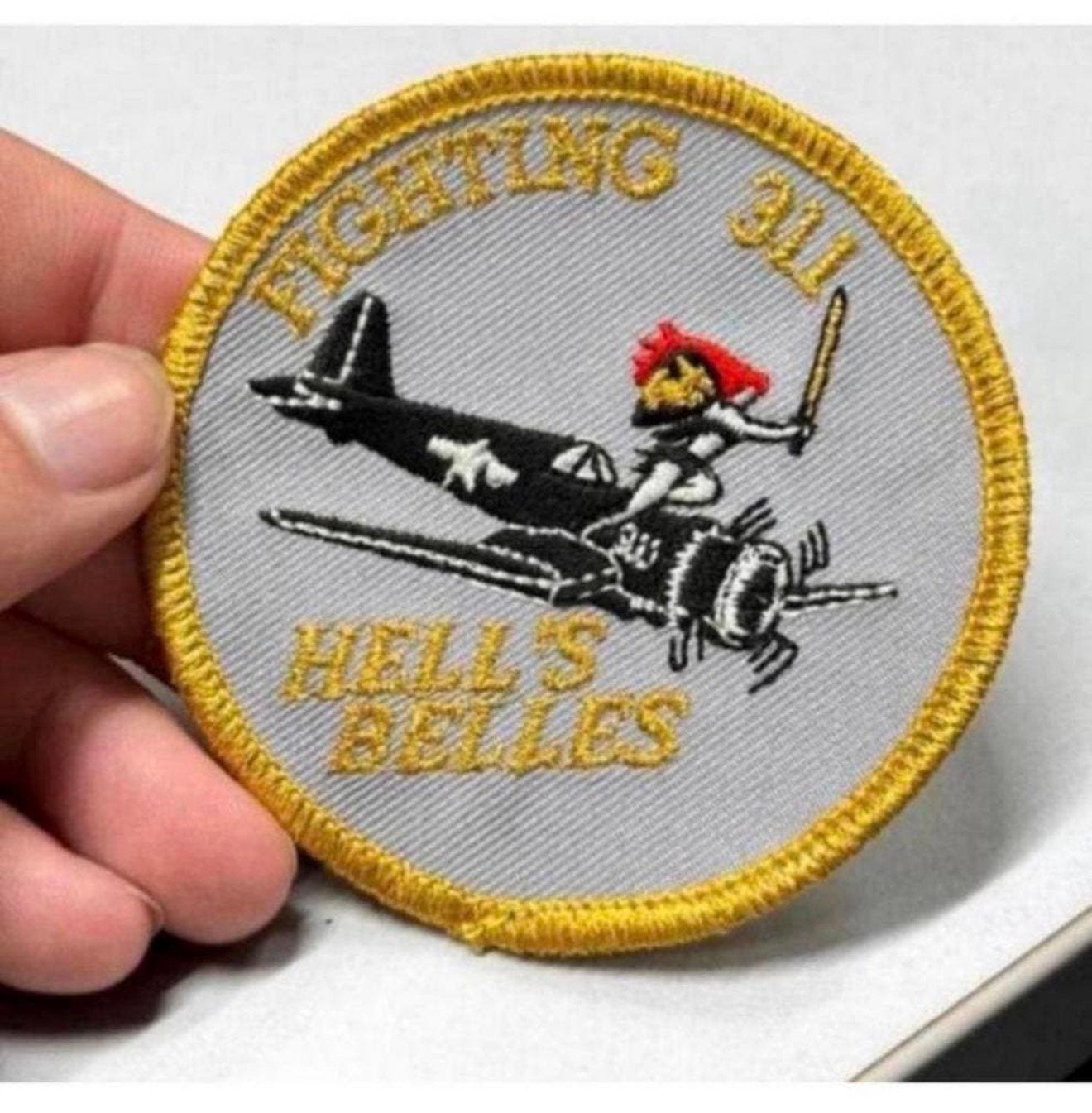 Fighting 311 Hell's Bells marine corps Patch badge WII nieuw, Ophalen of Verzenden, Marine, Embleem of Badge