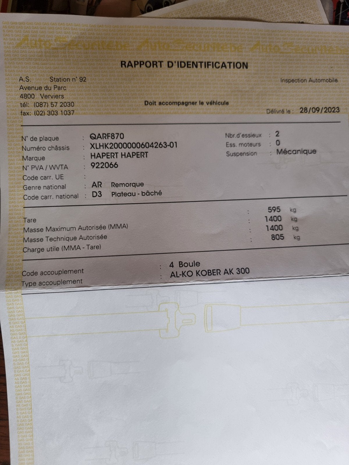Remorque fermée prête à rouler, Particulier, Achat