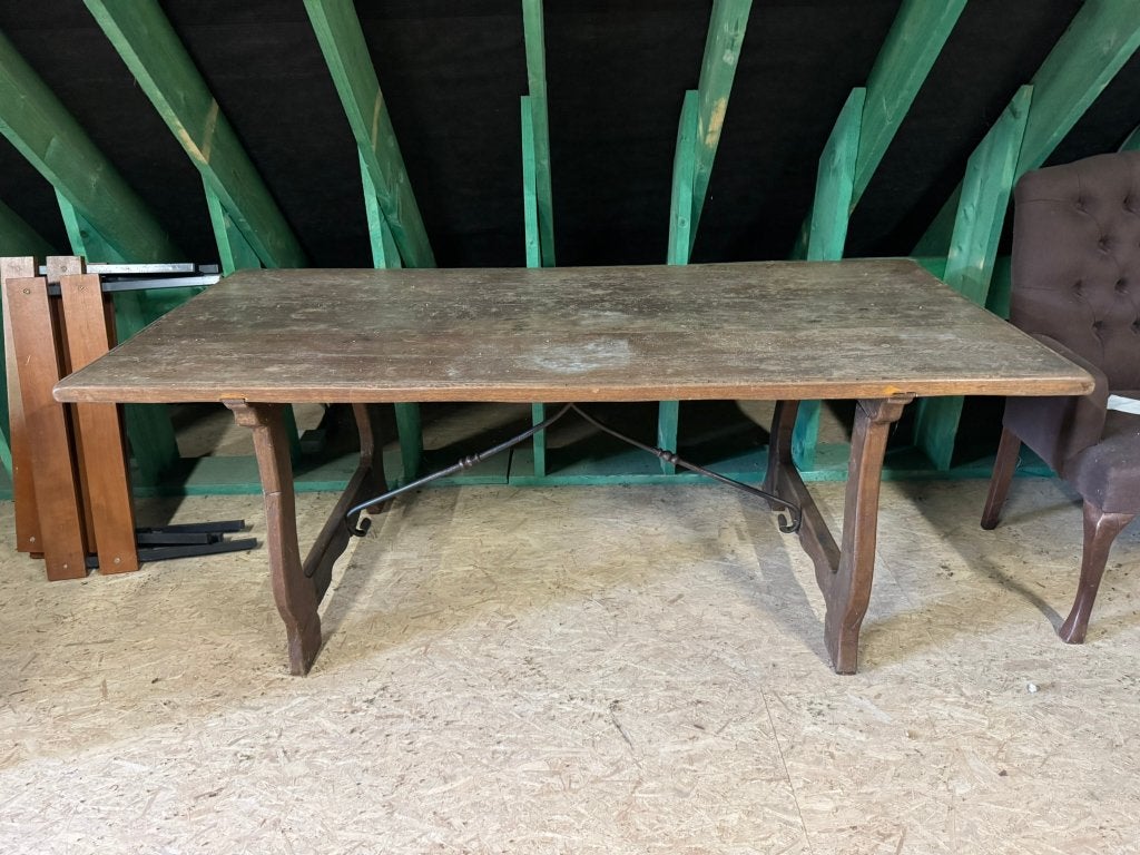 Antieke eiken tafel - VERKOCHT, Antiquités & Art, Antiquités | Meubles | Tables, Enlèvement