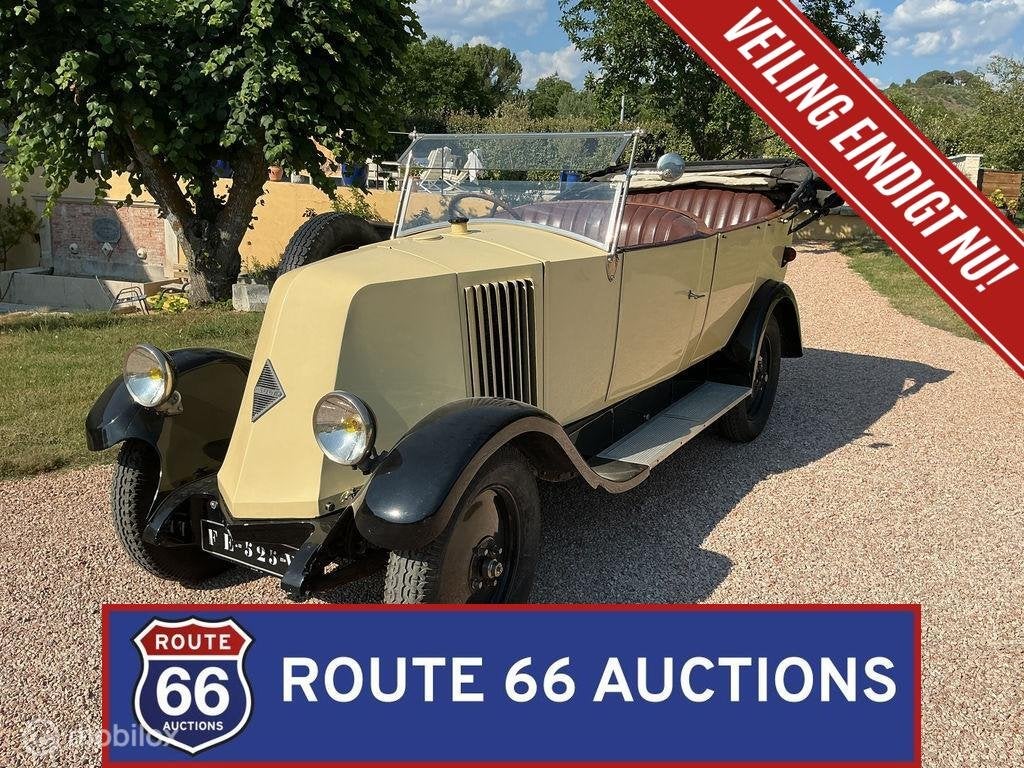 Renault NN | 1926 | Route 66 Auctions, Auto's, Renault, Zwart, Bedrijf, Handgeschakeld