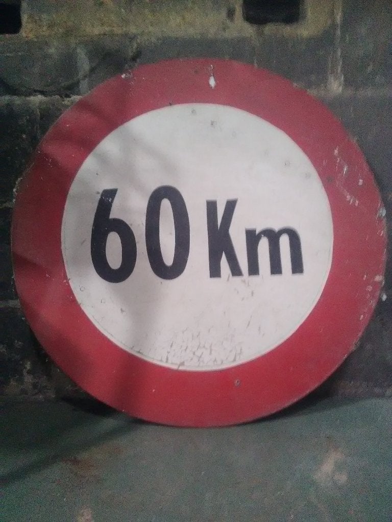 Ancienne panneau de circulation 'deco garage, Ophalen