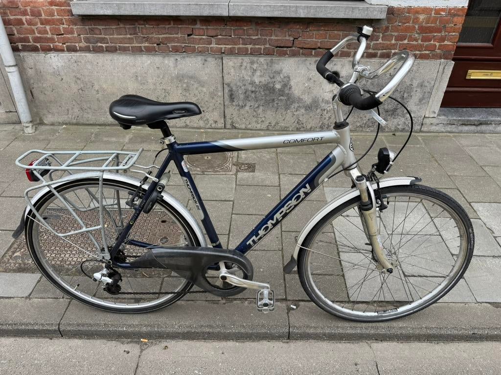 Thompson Heren Fiets, Vering, Zo goed als nieuw, Schijfrem, 53 tot 57 cm
