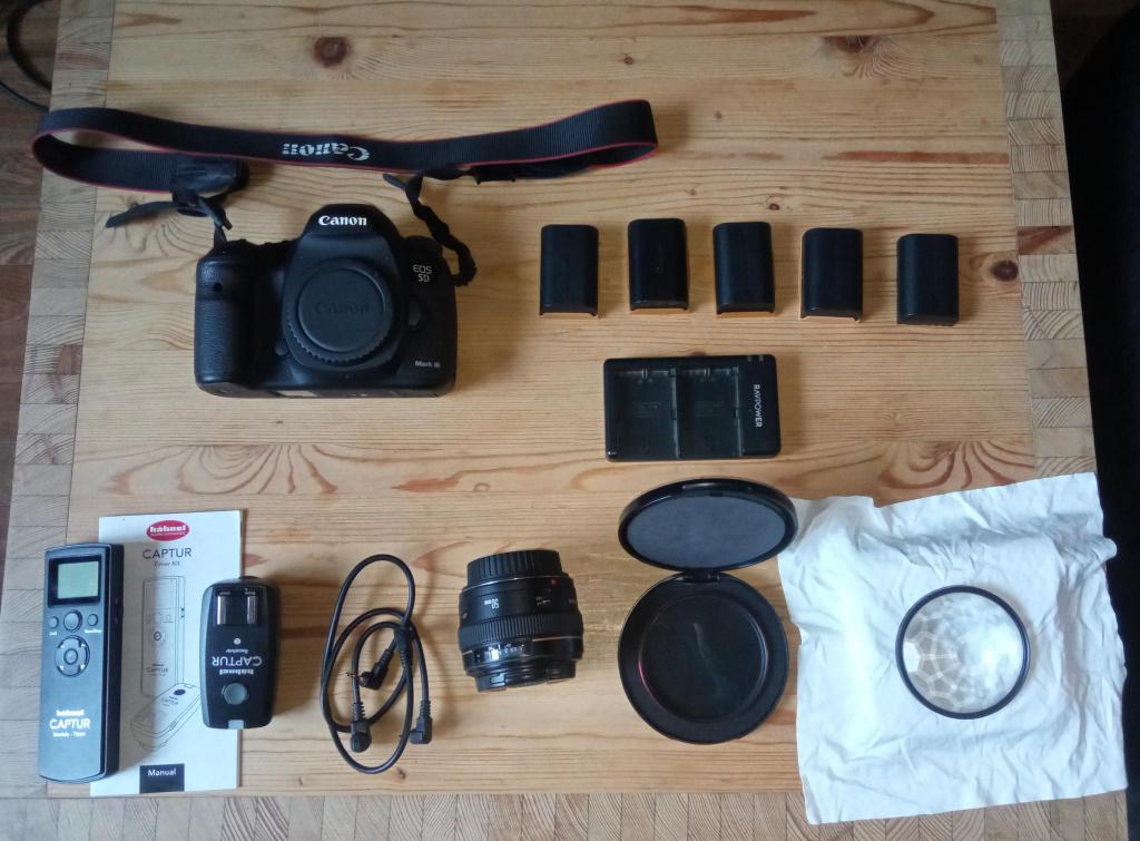 LOT CANON 5D MARK II+ 50MM F/1.4 + ACCESSOIRES, Audio, Tv en Foto, Fotocamera's Digitaal, Ophalen, Gebruikt, Spiegelreflex, Canon