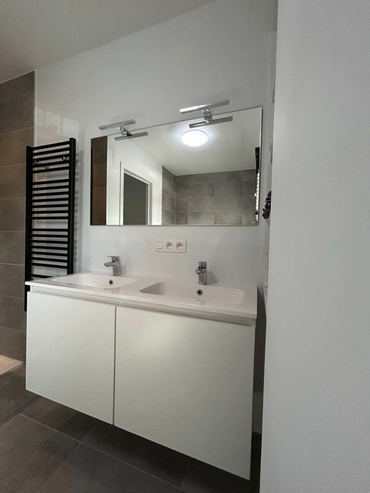 Badkamermeubel + spiegel & toebehoren, Maison & Meubles, Salle de bain | Meubles de Salle de bain, Comme neuf, Armoire à miroir