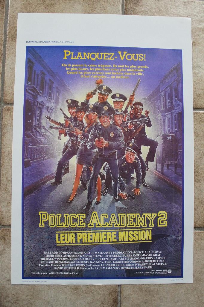 filmaffiche Police Academy 2 filmposter, Enlèvement ou Envoi, Rectangulaire vertical, A1 jusqu'à A3, Comme neuf