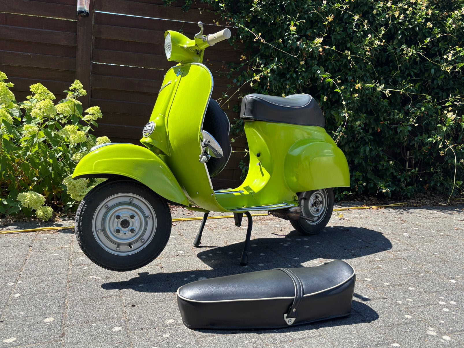 Vespa V50L verde mella, Ophalen, Tweetakt, Gebruikt, 70 cc