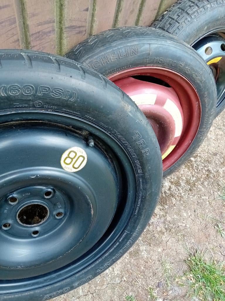 Roue de secours galette, Autos : Pièces & Accessoires, Enlèvement, 17 pouces