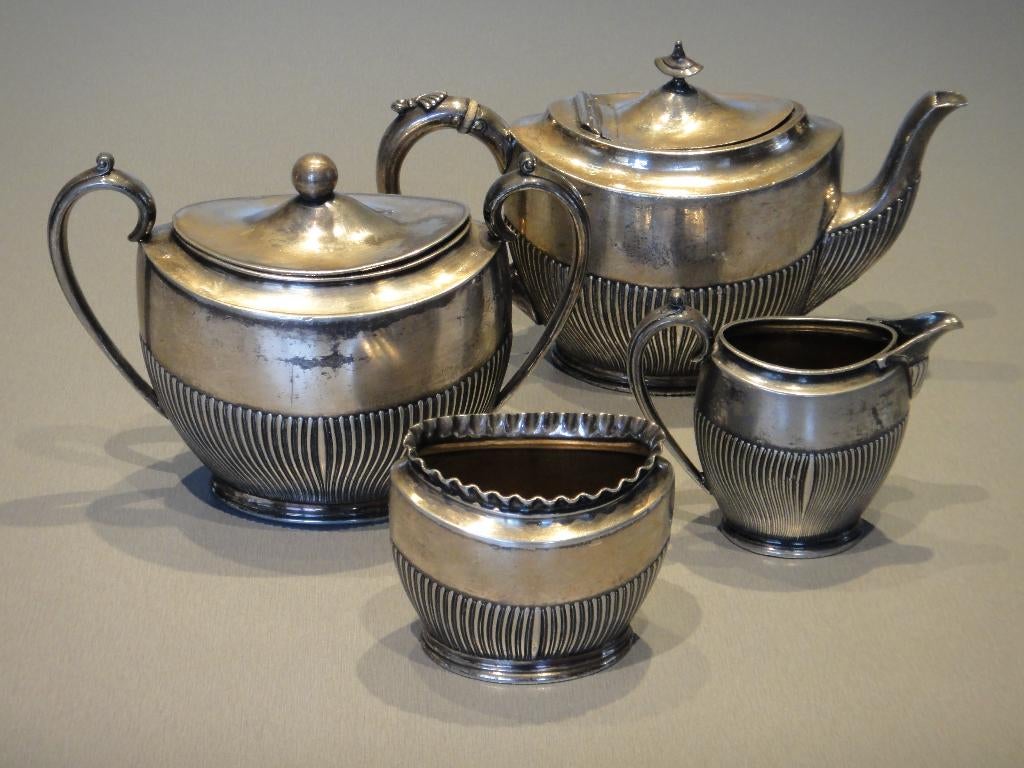 Theesetje Sheffield!, Antiek en Kunst, Curiosa en Brocante, Ophalen of Verzenden