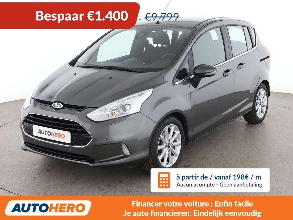 Ford B-MAX 1.0 EcoBoost Titanium (bj 2017), Auto's, Voorwielaandrijving, Stof, B-Max, Overige carrosserie