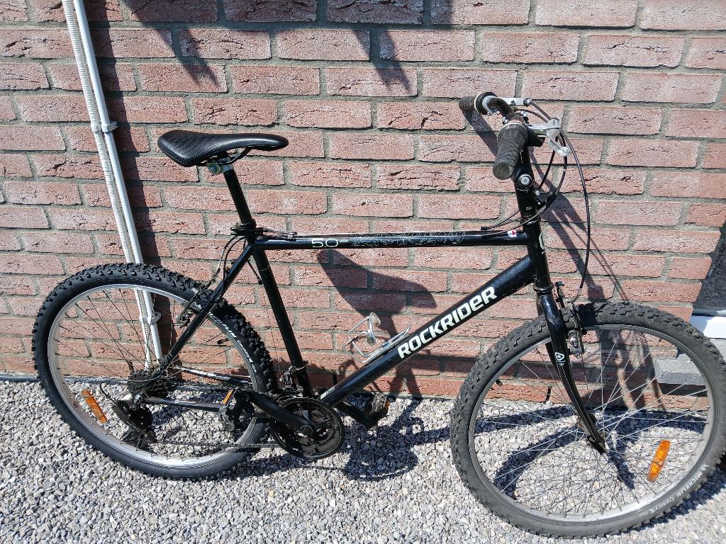 vélo noir homme vtt Rokrider 5.0, Fietsen en Brommers, Fietsen | Heren | Herenfietsen, Gebruikt, Overige merken, Versnellingen