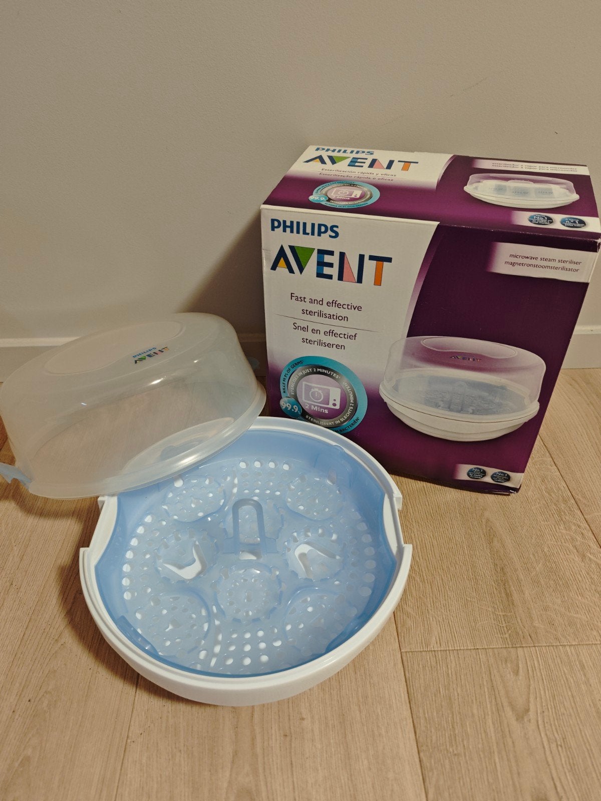 Avent sterilisator microgolf, Ophalen, Sterilisator