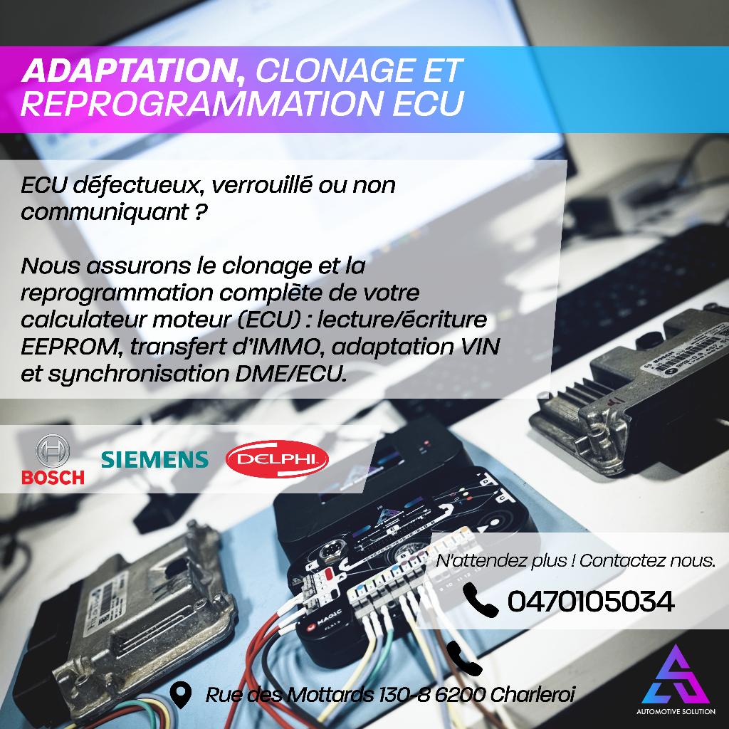 Adaptation, clonage & reprogrammation ECU, Enlèvement