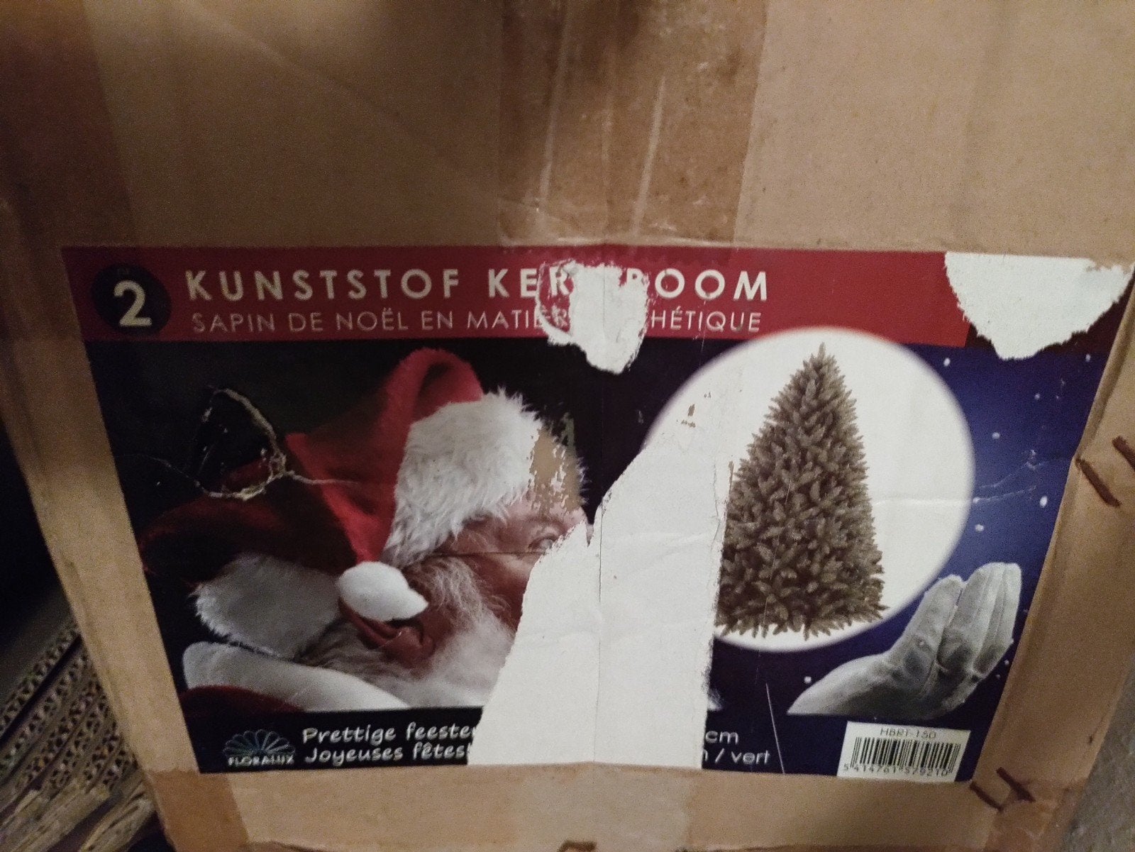 kunststof kerstboom 150cm, Ophalen