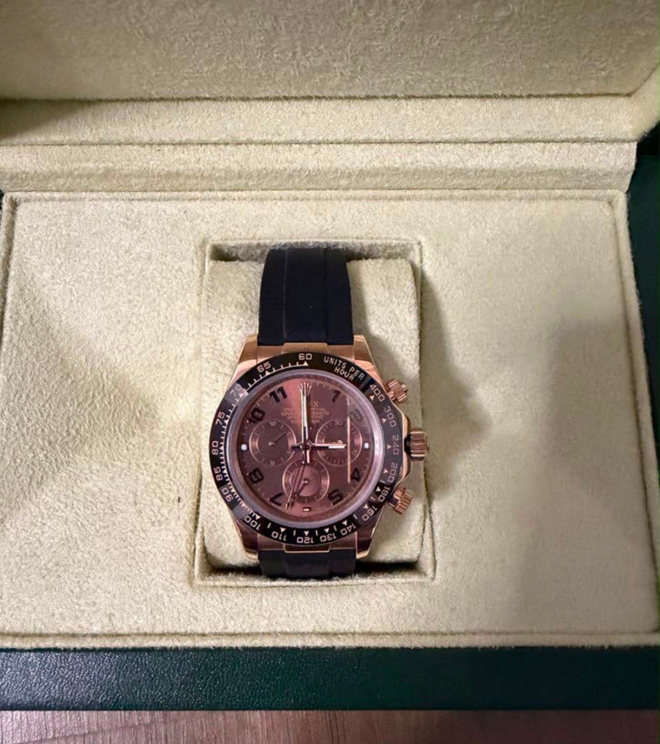 Rolex Rosegoud, Bijoux, Sacs & Beauté, Montres | Hommes, Enlèvement ou Envoi, Comme neuf, Or, Rolex