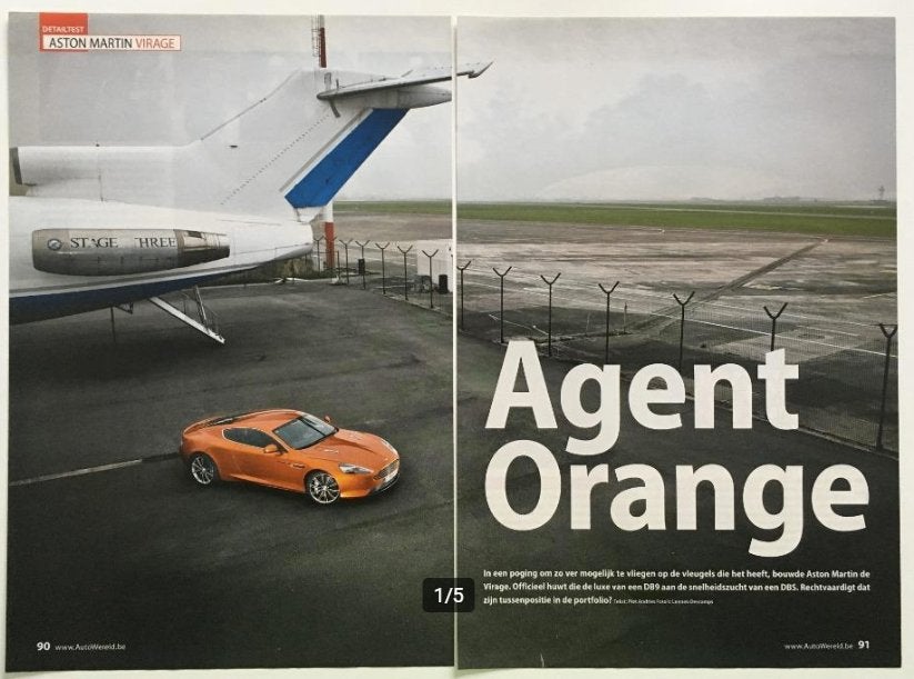 Artikel Aston Martin Virage, Boeken, Auto's | Folders en Tijdschriften, Ophalen of Verzenden, Zo goed als nieuw, Overige merken