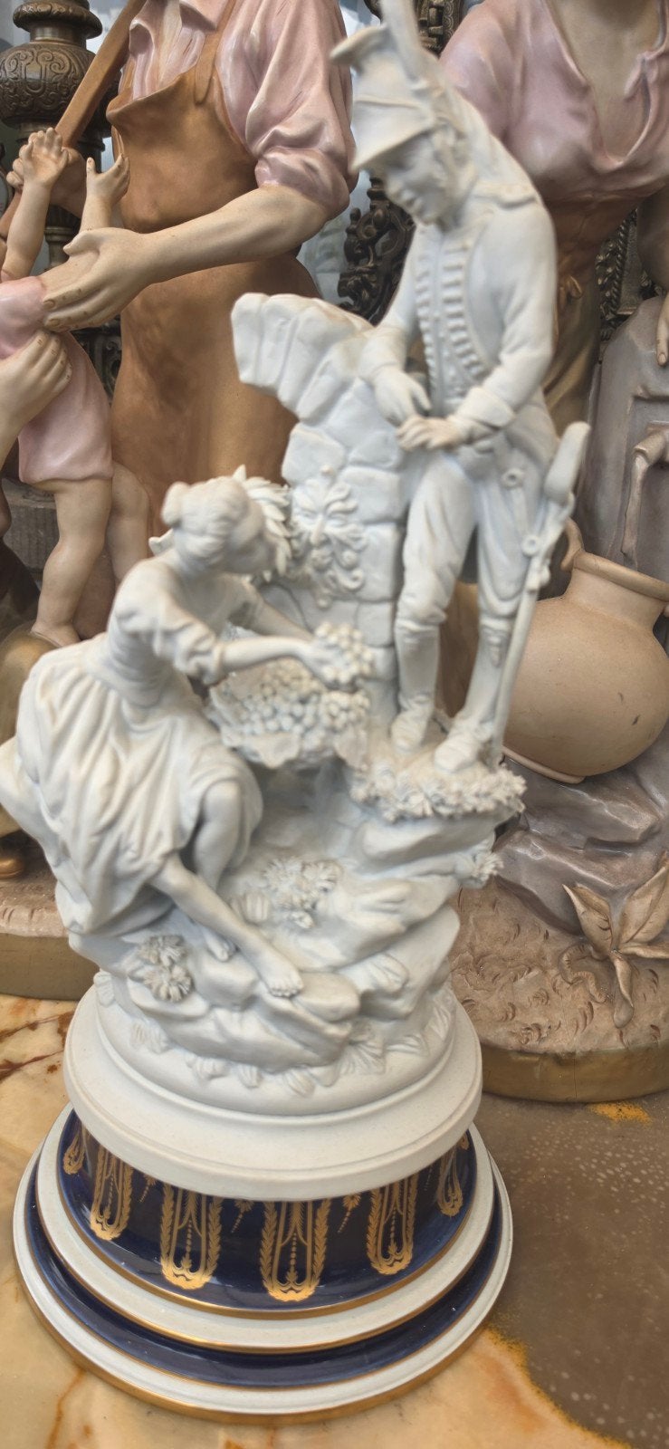 Groot Capodimonte Porselein Beeld – Napoleontische., Ophalen