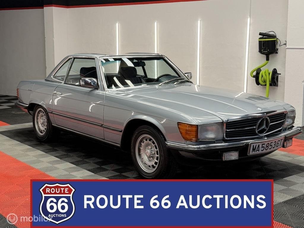 Mercedes-Benz 280 SL | 1982 | Route 66 Auctions, Auto's, Gebruikt, Zwart, Bedrijf, Handgeschakeld