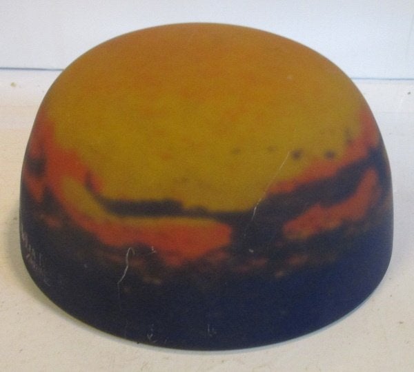lampe à champignon Muller  en pâte de verre art déco, Envoi
