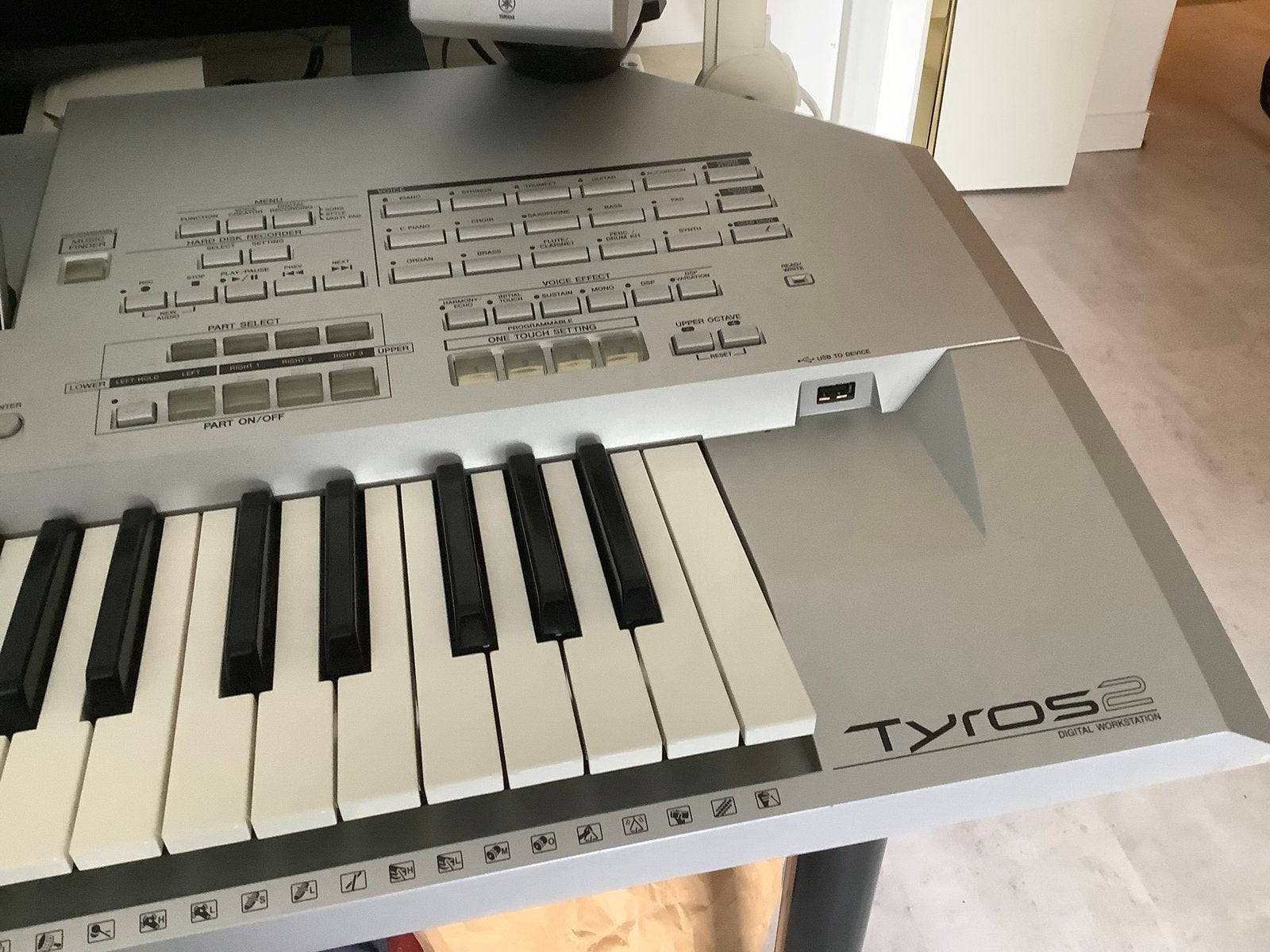 Mooie Yamaha Tyros 2, Muziek en Instrumenten, Ophalen, Yamaha, Aanslaggevoelig, 61 toetsen