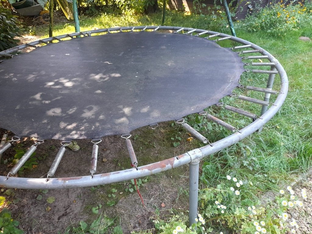trampoline, Kinderen en Baby's, Speelgoed | Buiten | Trampolines, Ophalen, Gebruikt