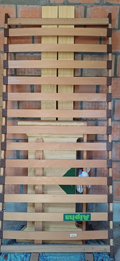 Eénpersoonsbed met lattenbodem, Ophalen, 100 cm, Overige kleuren, Zo goed als nieuw