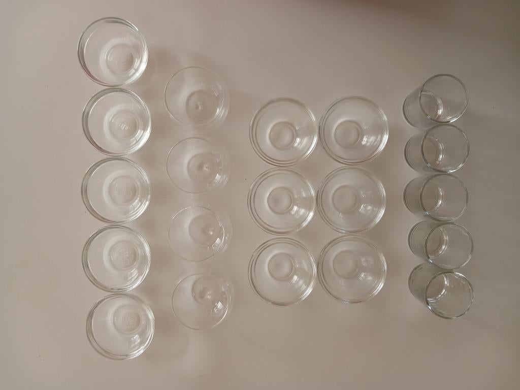 Set van 20 aperitiefglazen, Ophalen, Gebruikt, Overige typen