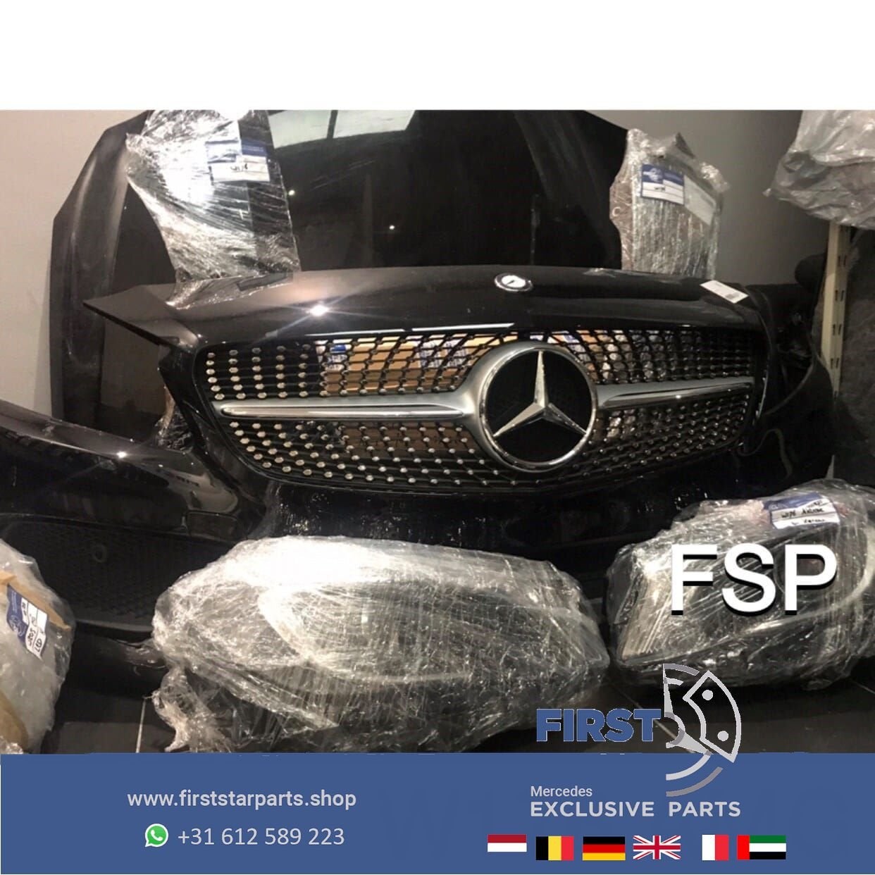 W176 FACELIFT AMG VOORKOP Mercedes A KLASSE COMPLEET FRONT 2, Auto-onderdelen, Gebruikt, -, Voor, Ophalen of Verzenden