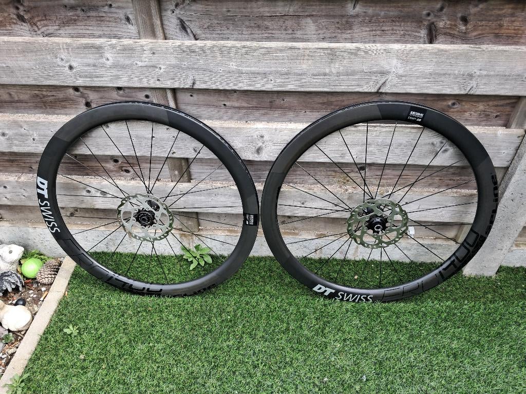 Racefiets wielen, Fietsen en Brommers, Fietsonderdelen, Gebruikt, Racefiets, DT-Swiss, Carbon