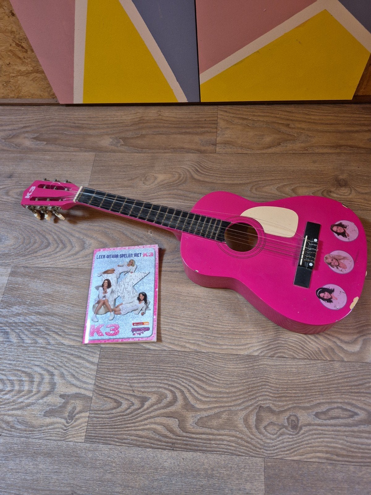 Roze K3 kinder-gitaar / ukelele inclusief boekje, Ophalen