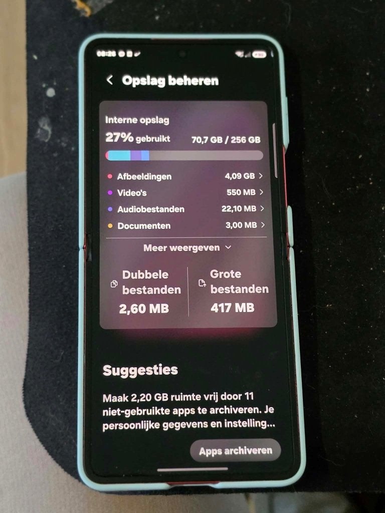 samsung z flip 7 256, Ophalen, Zo goed als nieuw, Zonder simlock, Zonder abonnement