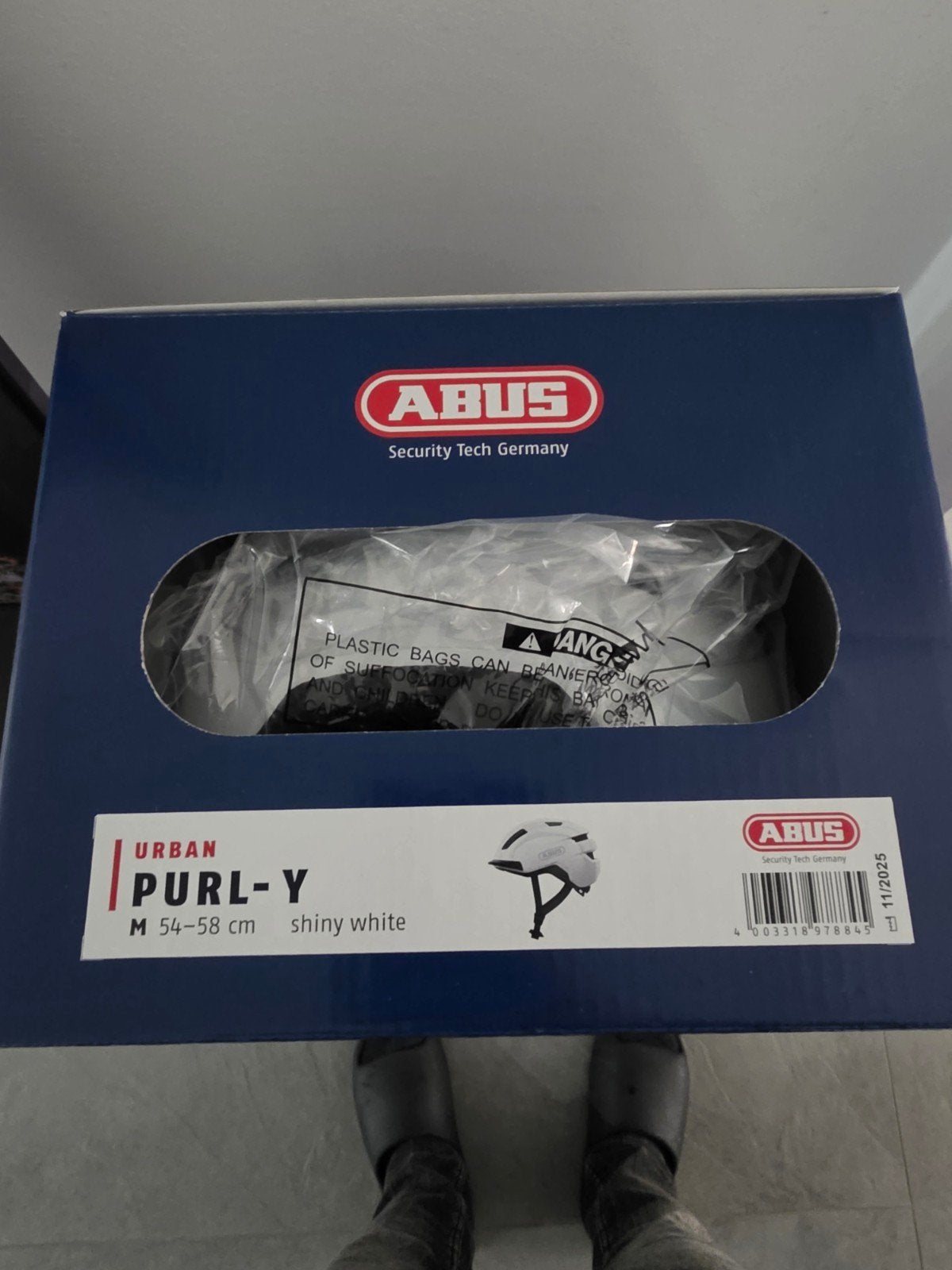 Abus fietshelm, Fietsen en Brommers, Ophalen, Nieuw, M, ABUS