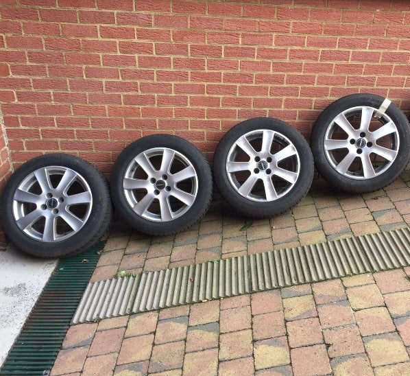 4 jantes Borbet 16” 4x100 ET38 hiver Vredestein – 300 €, Auto-onderdelen, Banden en Velgen, Ophalen, Gebruikt, 16 inch, Winterbanden