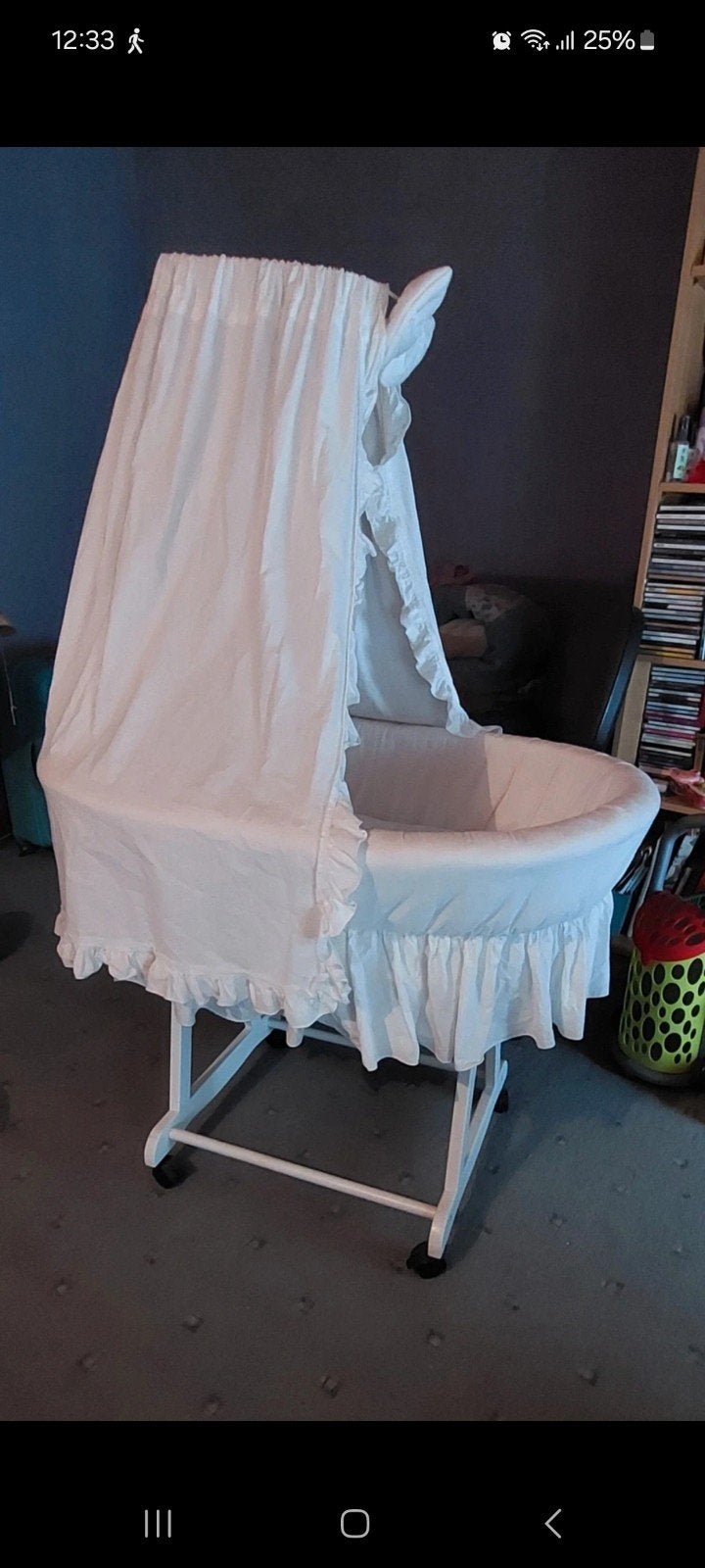 Baby wieg rotan, Ophalen, Gebruikt, Wieg