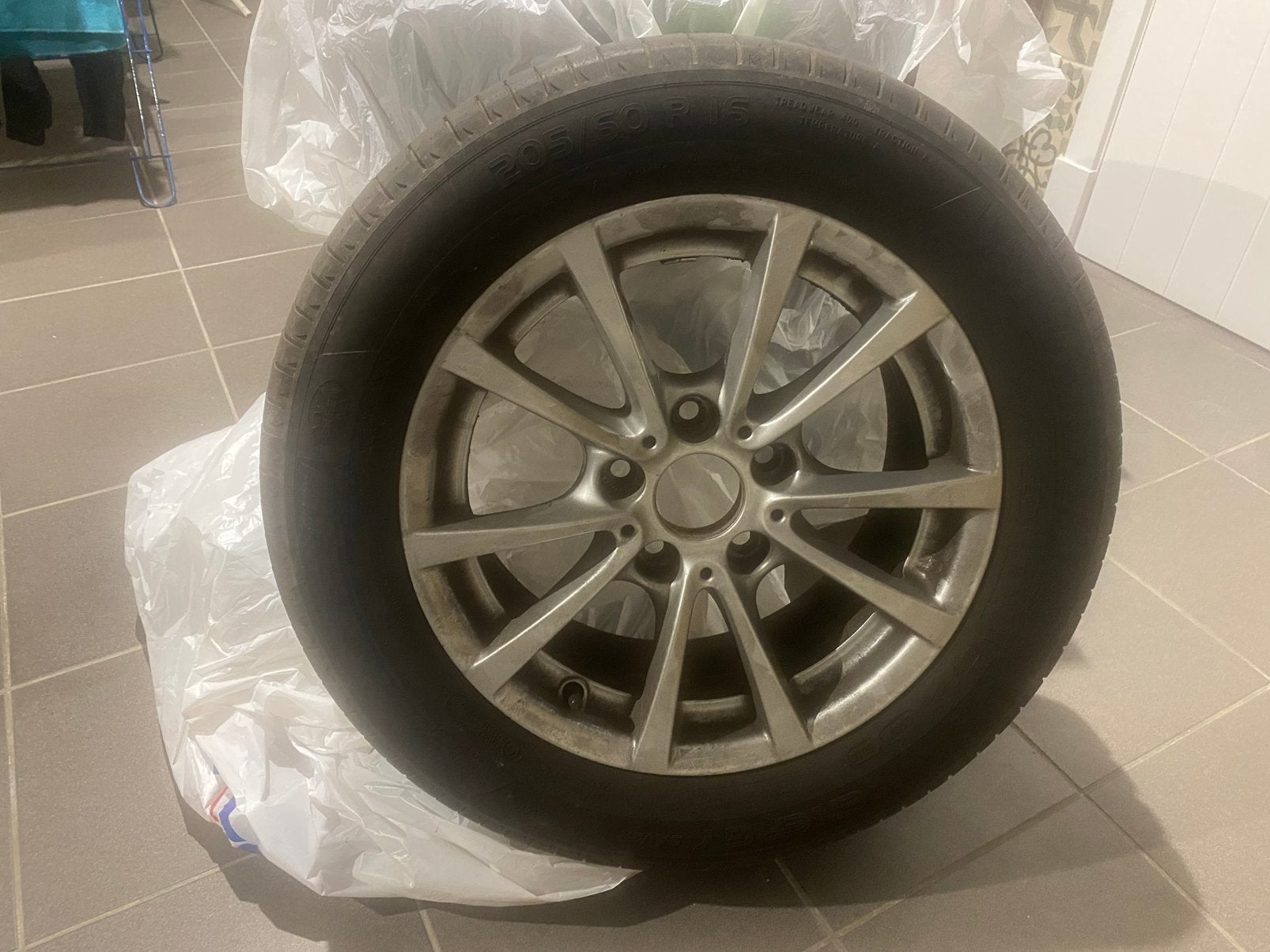 4 banden met velg bmw, Ophalen, Band(en)