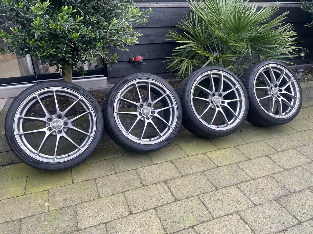 Originele OZ leggera grigio blanco 19 inch velgen 5x112, Winterbanden, Band(en), Ophalen, 19 inch